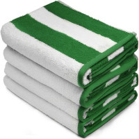 Pool Towel -Green/White Pool Towel -Green/White