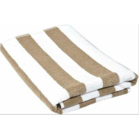 Pool Towel -Beige/White
